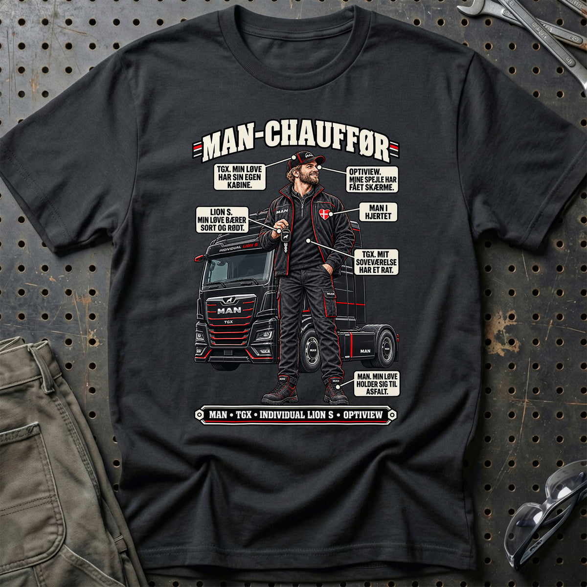 
MAN-Chauffør T-Shirt – Sort