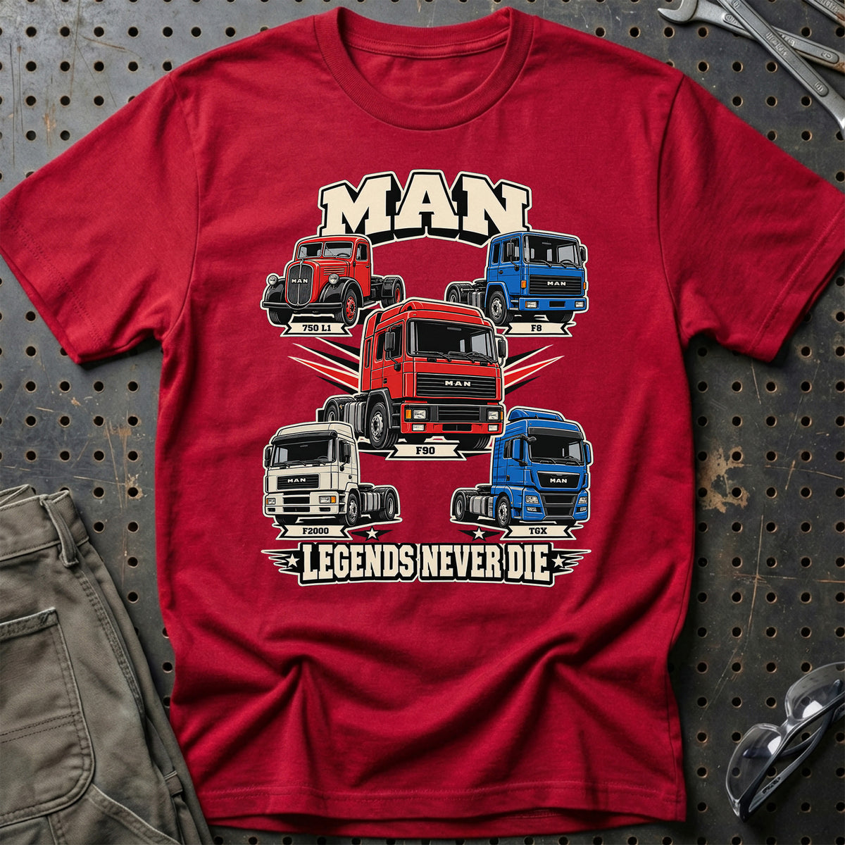 
Produktbillede af MAN Legends Never Die T-Shirt
