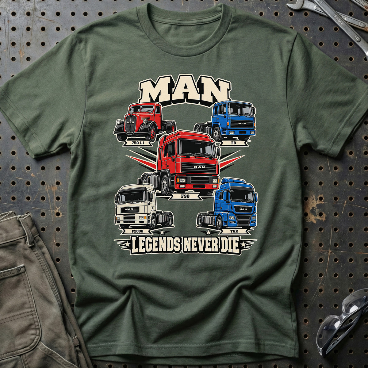 
Produktbillede af MAN Legends Never Die T-Shirt