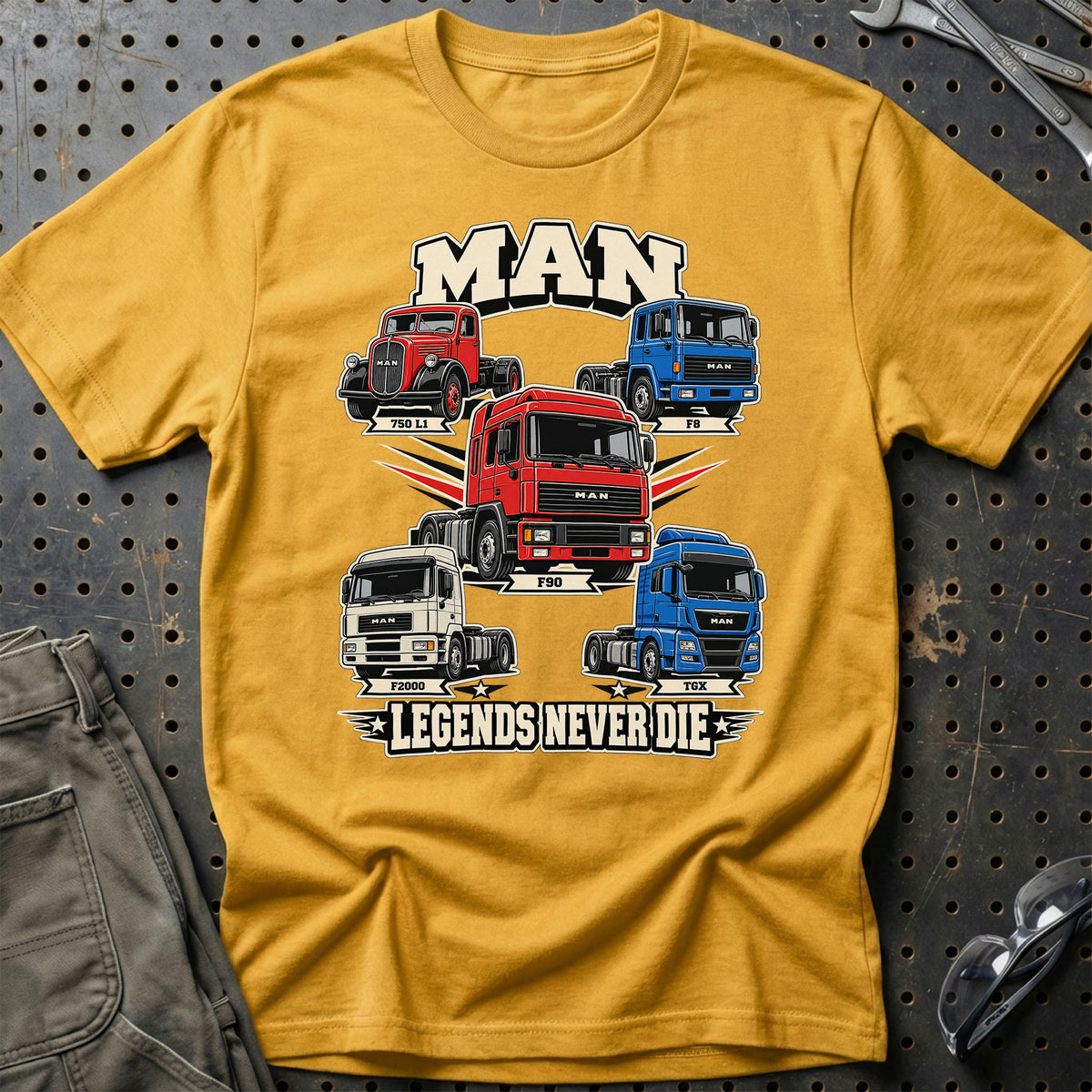 
Produktbillede af MAN Legends Never Die T-Shirt