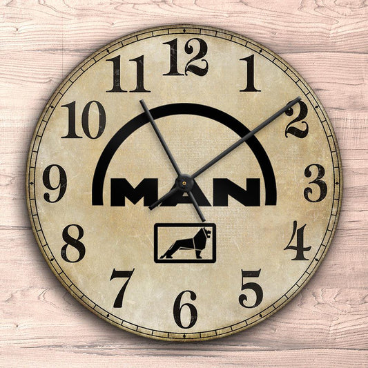 MAN Vægur Rundt-Clock-Man-Garage Culture Shop- garage - man cave - merchandise