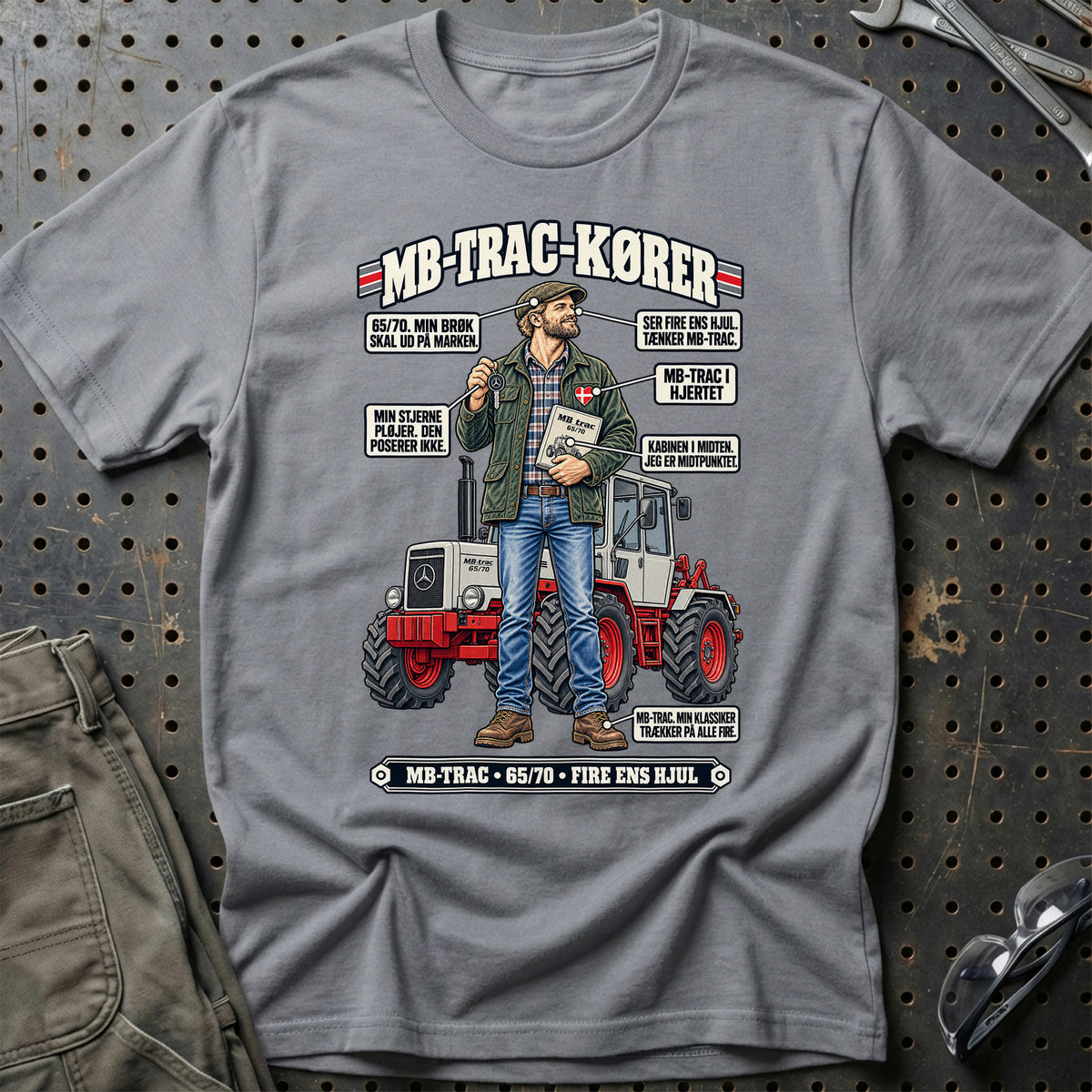 
MB-trac-Kører T-Shirt – Grå Sport