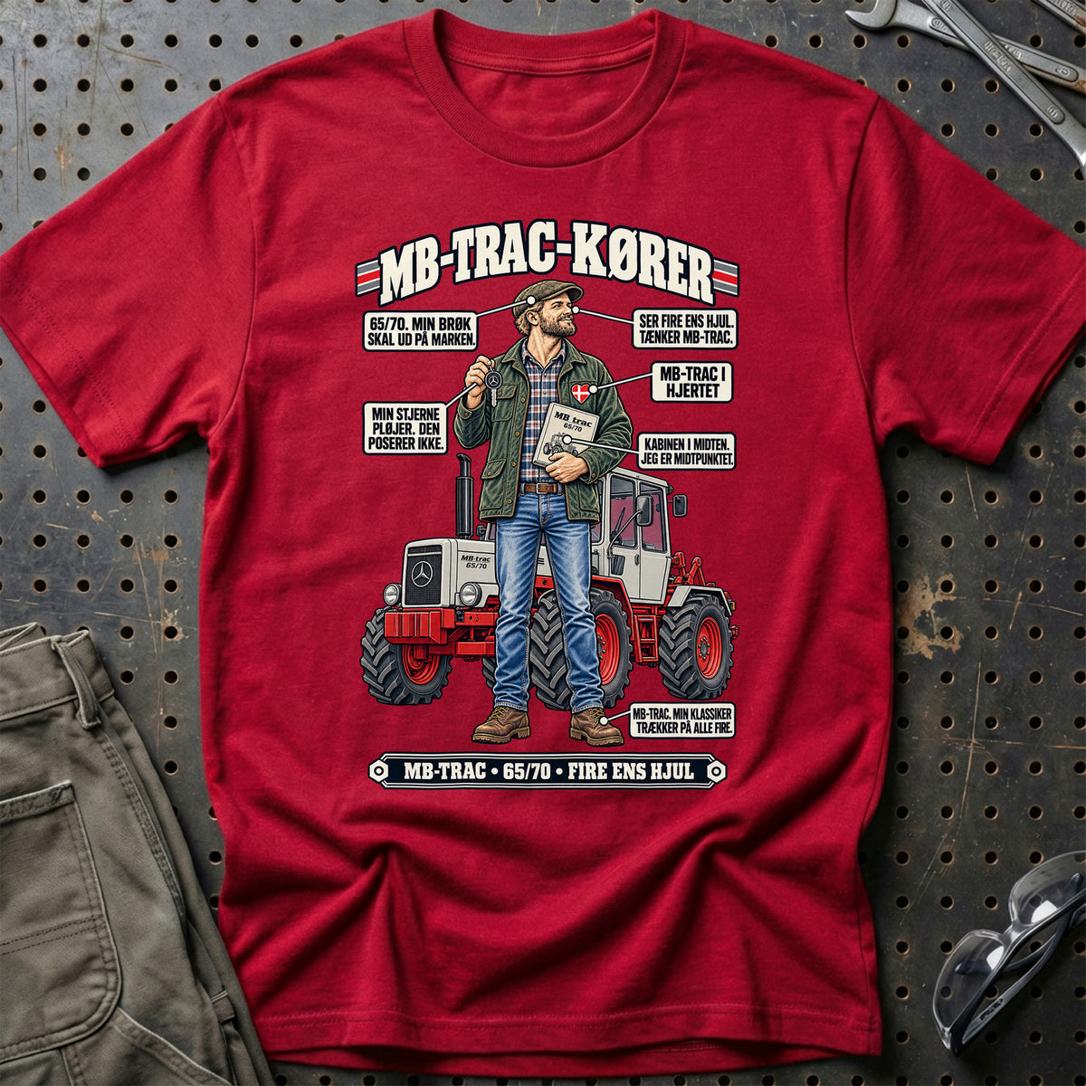 
MB-trac-Kører T-Shirt – Rød