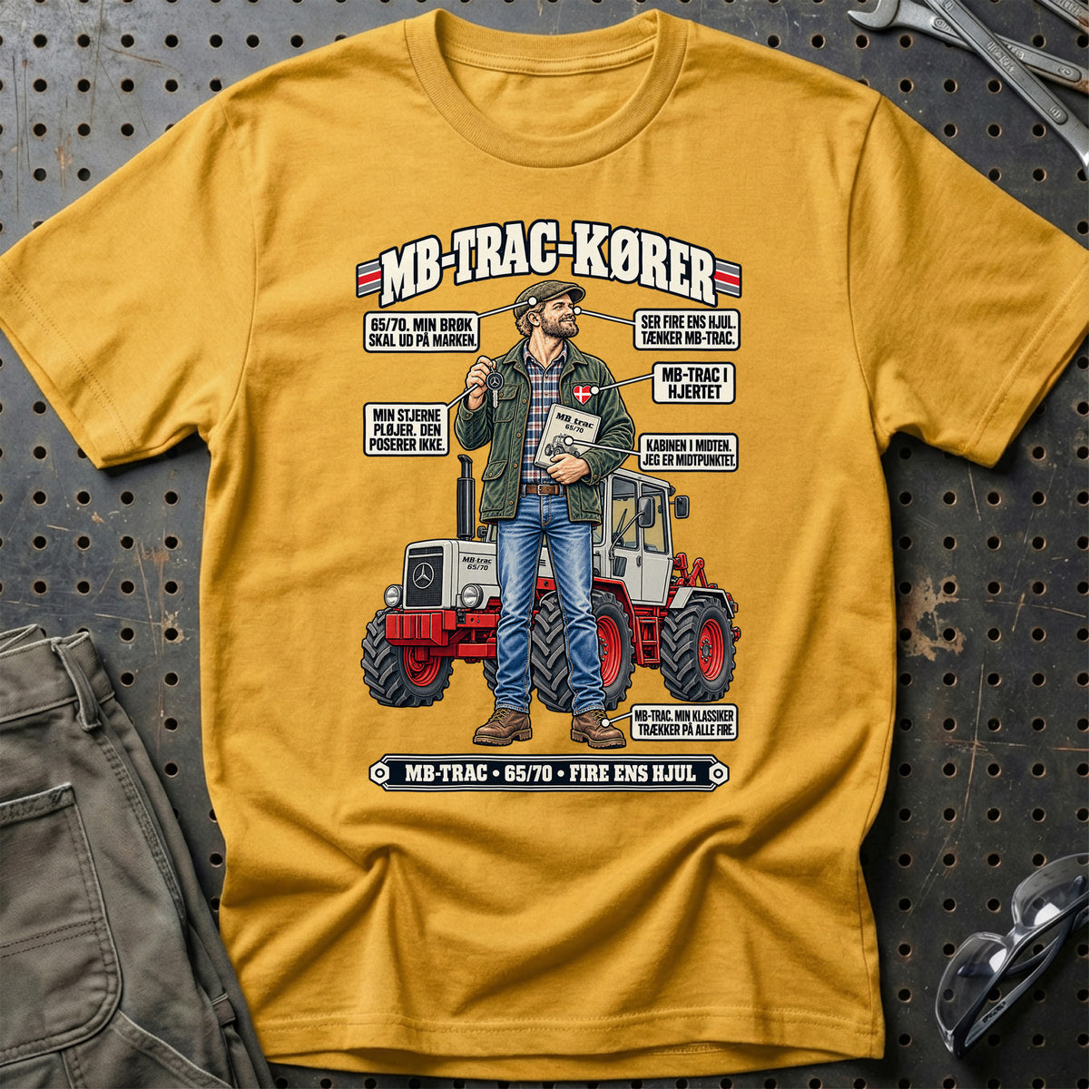 
MB-trac-Kører T-Shirt – Guld