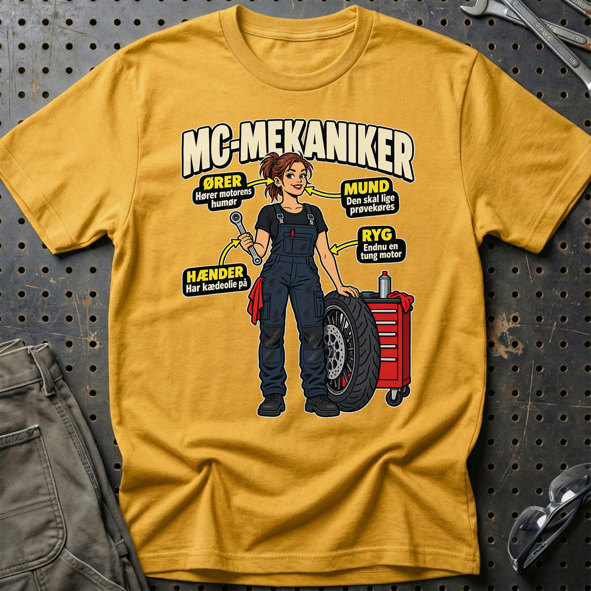 
Produktbillede af MC-mekaniker – Anatomi T-Shirt
