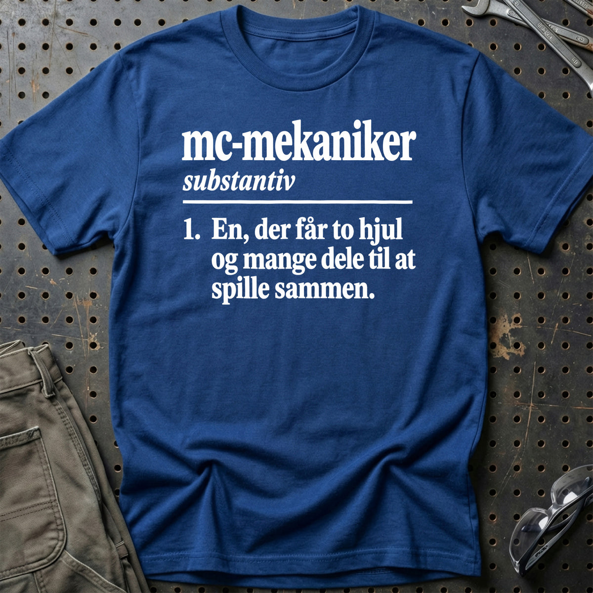 
MC-mekaniker – Definition T-Shirt – Blå Royal