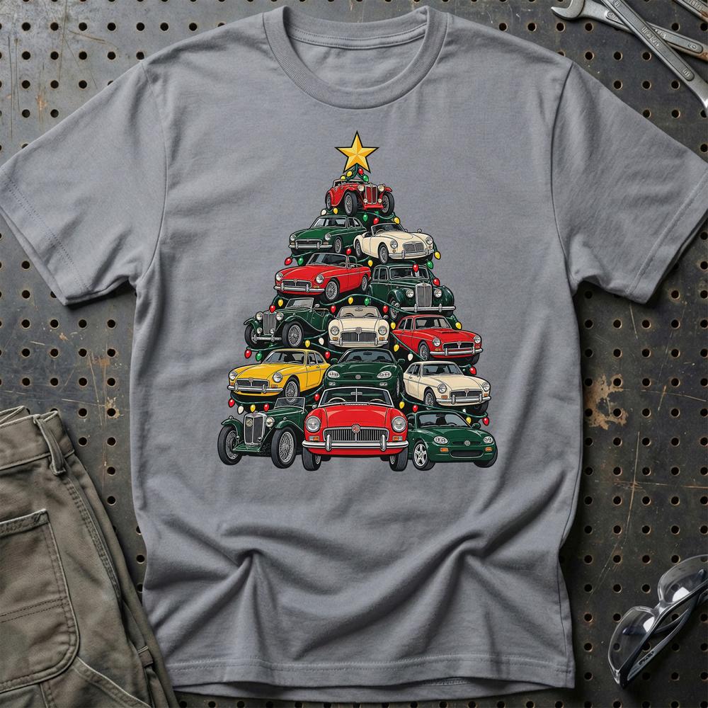 MG Juletræ T-Shirt-Beklædning-MG-Grå Sport-S-Garage Culture Shop- garage - man cave - merchandise