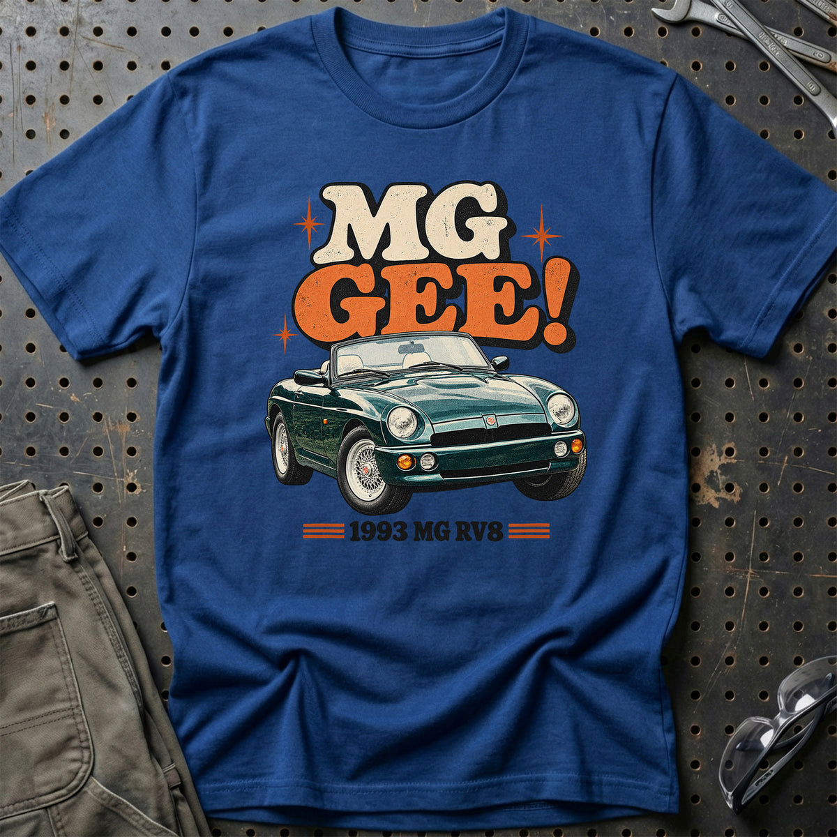 
MG RV8 1993 – MG Gee! T-Shirt – Blå Royal
