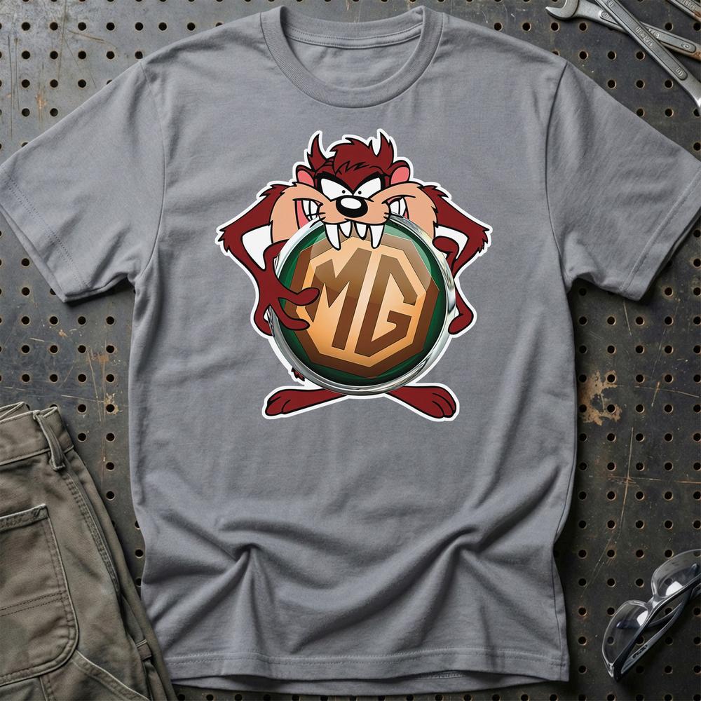 MG TAZ T-Shirt-Beklædning-MG-Grå Sport-S-Garage Culture Shop- garage - man cave - merchandise