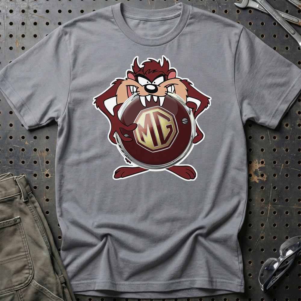 MG TAZ T-Shirt-Beklædning-MG-Grå Sport-S-Garage Culture Shop- garage - man cave - merchandise