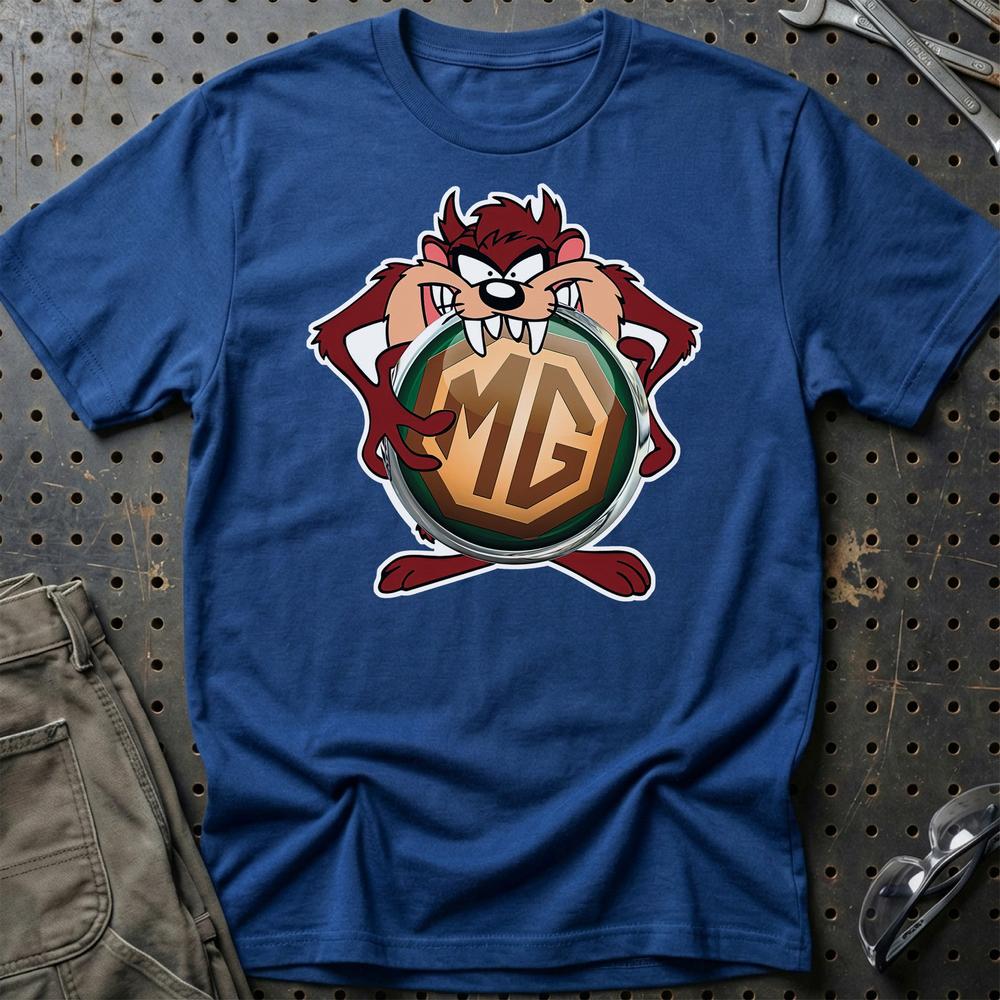 MG TAZ T-Shirt-Beklædning-MG-Blå Royal-S-Garage Culture Shop- garage - man cave - merchandise