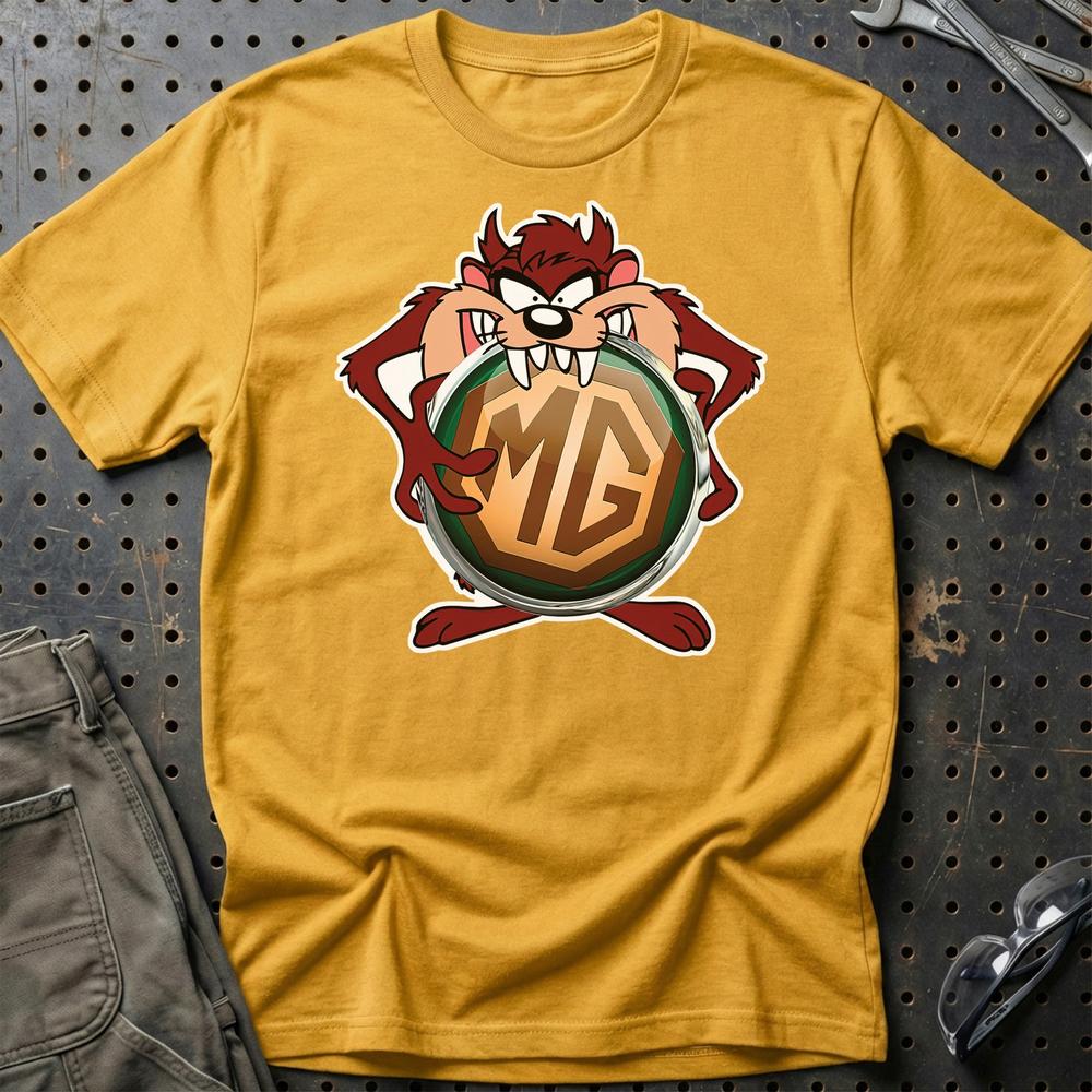 MG TAZ T-Shirt-Beklædning-MG-Guld-S-Garage Culture Shop- garage - man cave - merchandise