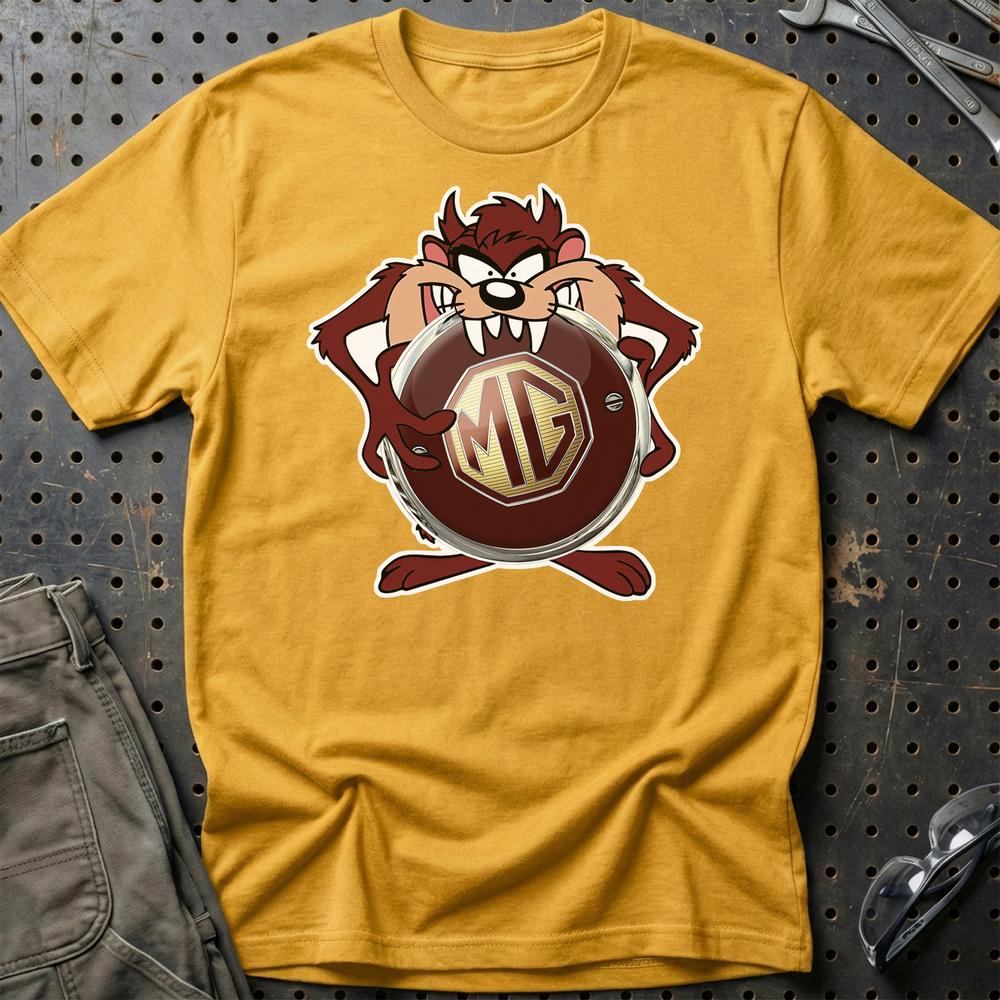 MG TAZ T-Shirt-Beklædning-MG-Guld-S-Garage Culture Shop- garage - man cave - merchandise
