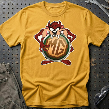 MG TAZ Unisex T-Shirt , Bomuld-Beklædning-MG-Guld-S-Garage Culture Shop- garage - man cave - merchandise