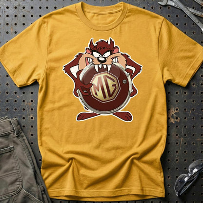 MG TAZ Unisex T-Shirt , Bomuld-Beklædning-MG-Guld-S-Garage Culture Shop- garage - man cave - merchandise