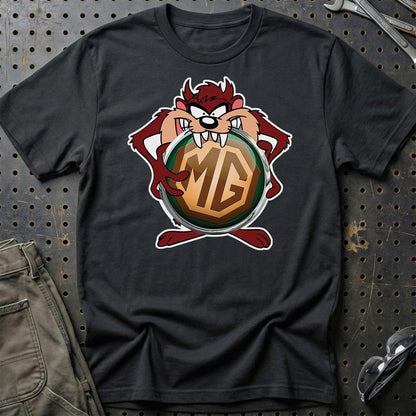 MG TAZ Unisex T-Shirt , Bomuld-Beklædning-MG-Sort-S-Garage Culture Shop- garage - man cave - merchandise