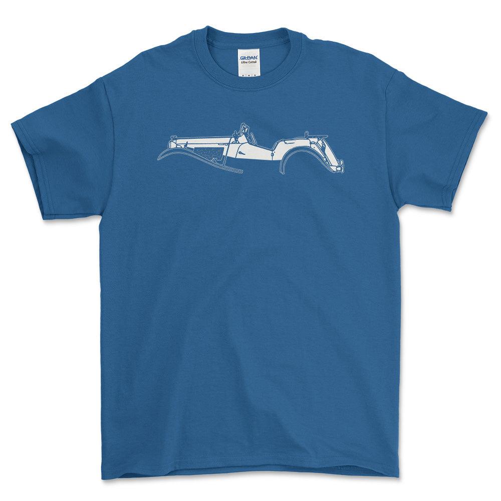 MG TD Silhuet T-Shirt-Beklædning-MG-Blå Royal-S-Garage Culture Shop- garage - man cave - merchandise