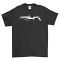 MG TD Silhuet T-Shirt-Beklædning-MG-Sort-S-Garage Culture Shop- garage - man cave - merchandise
