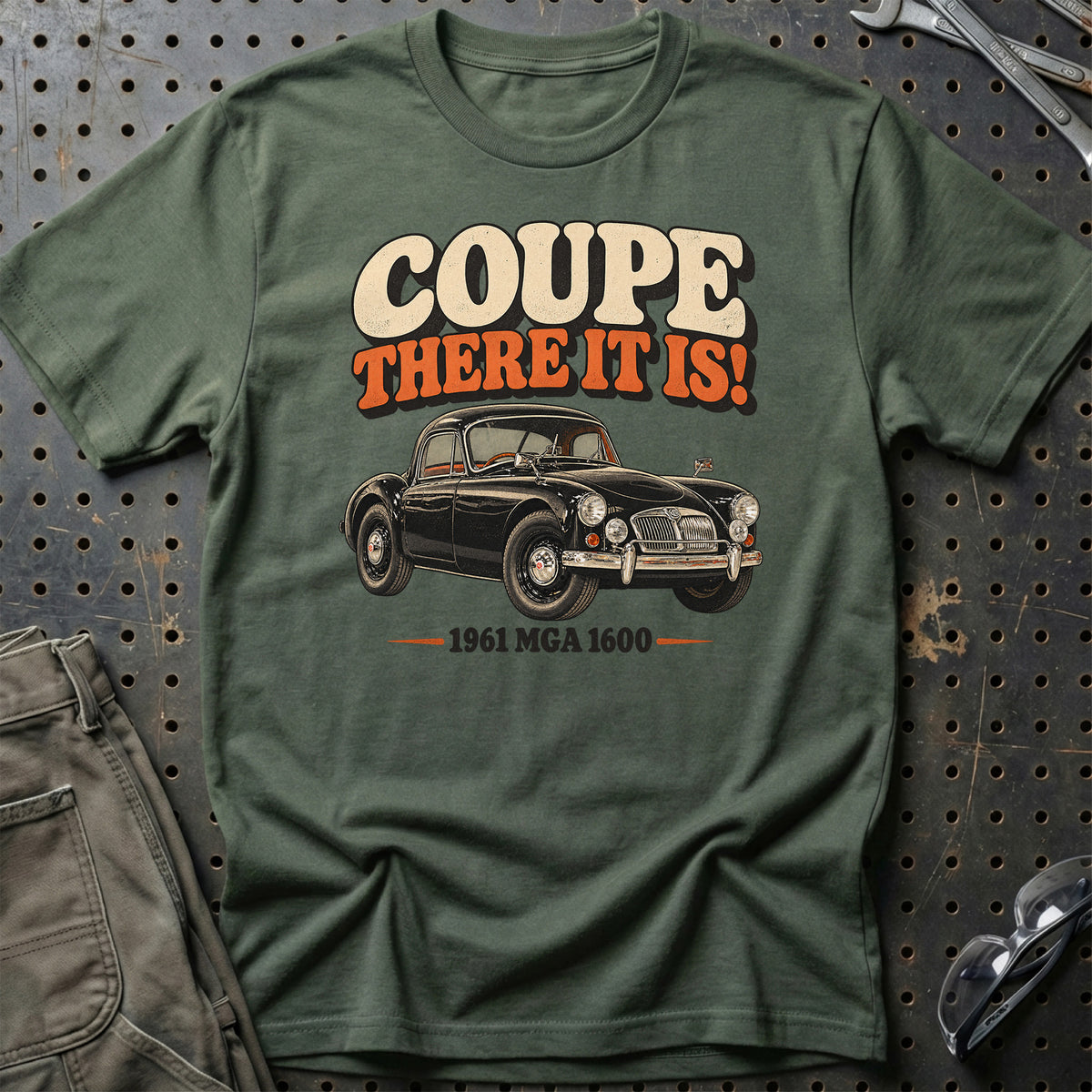 
MGA 1600 Coupé 1961 – Coupe There It Is T-Shirt – Grøn Militær