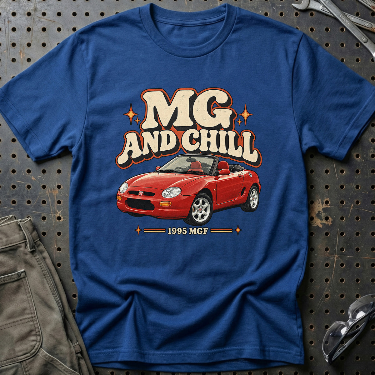 
MGF 1995 – MG and Chill T-Shirt – Blå Royal