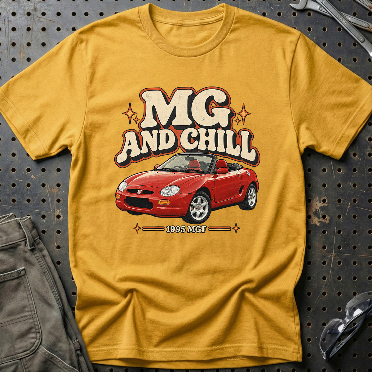 
MGF 1995 – MG and Chill T-Shirt – Guld