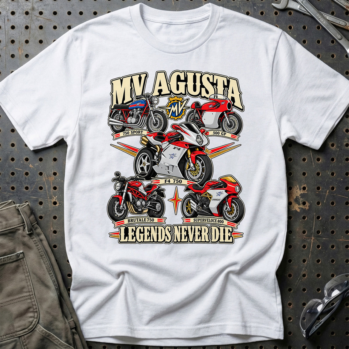 
Produktbillede af MV Agusta Legends Never Die T-Shirt