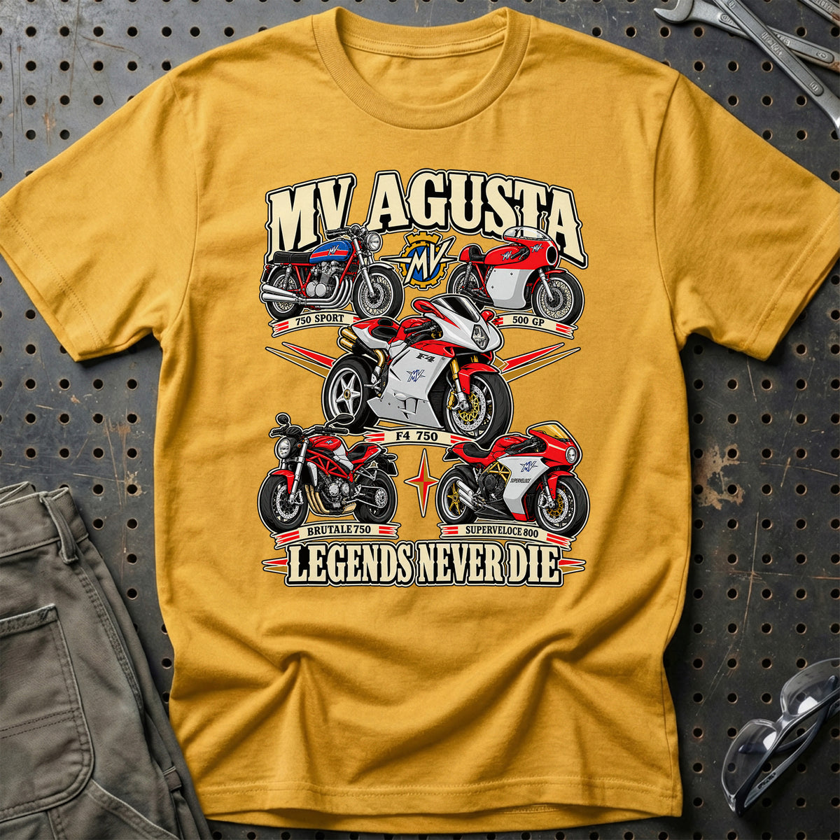 
Produktbillede af MV Agusta Legends Never Die T-Shirt