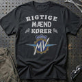 MV Agusta Rigtige Mænd Kører T-Shirt-Beklædning-MV Agusta-Sort-S-Garage Culture Shop- garage - man cave - merchandise