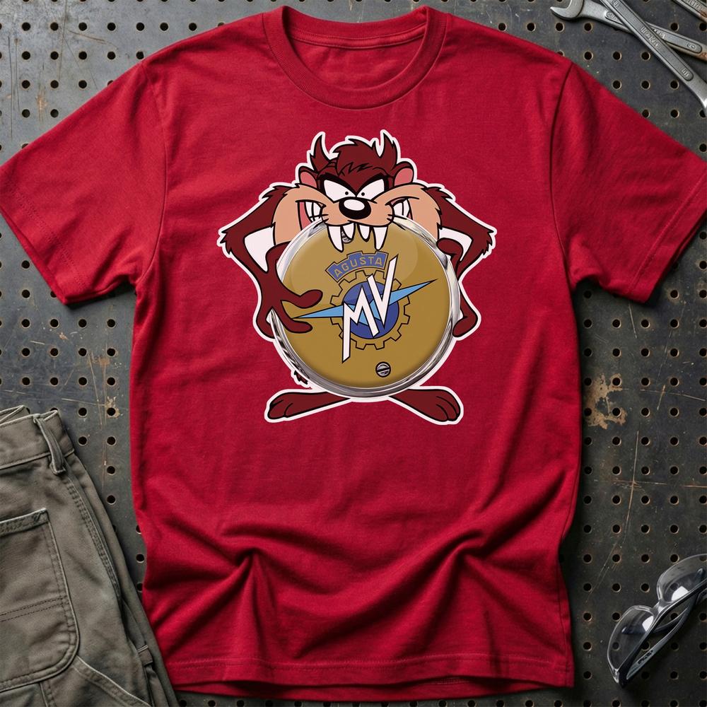 MV Agusta TAZ T-Shirt-Beklædning-MV Agusta-Rød-S-Garage Culture Shop- garage - man cave - merchandise