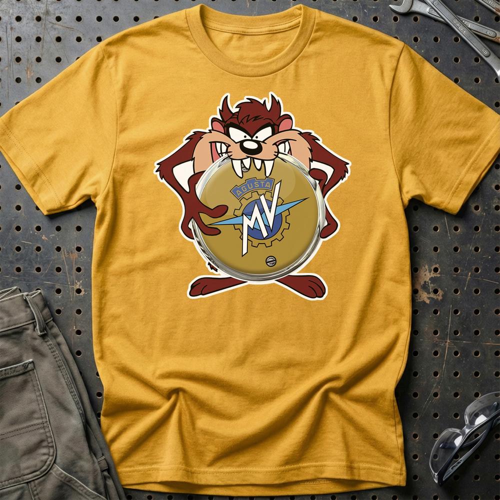 MV Agusta TAZ T-Shirt-Beklædning-MV Agusta-Guld-S-Garage Culture Shop- garage - man cave - merchandise