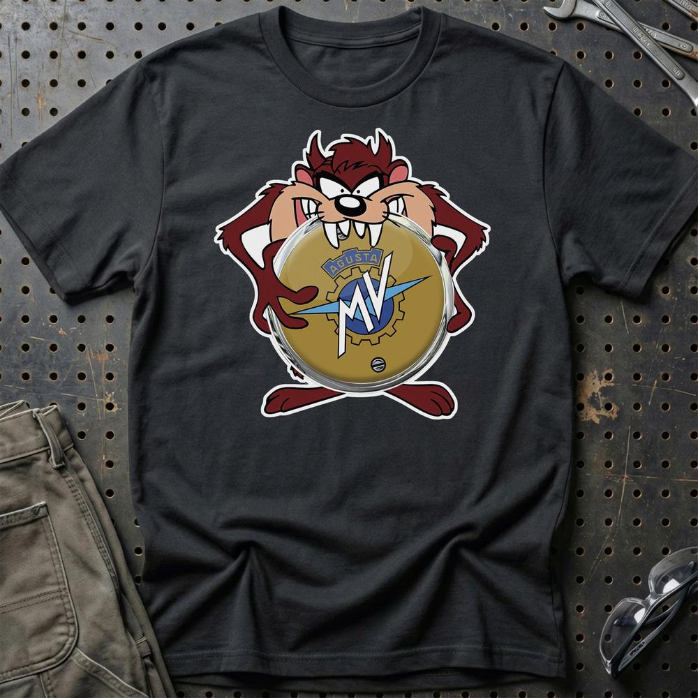 MV Agusta TAZ T-Shirt-Beklædning-MV Agusta-Sort-S-Garage Culture Shop- garage - man cave - merchandise