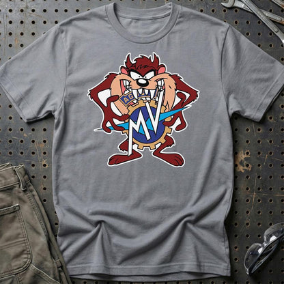 MV Agusta TAZ Unisex T-Shirt , Bomuld-Beklædning-MV Agusta-Grå Sport-S-Garage Culture Shop- garage - man cave - merchandise