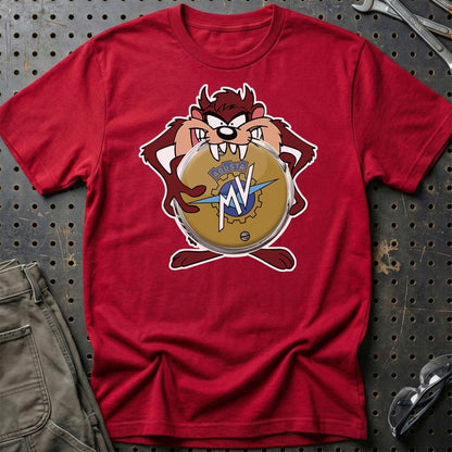 MV Agusta TAZ Unisex T-Shirt , Bomuld-Beklædning-MV Agusta-Rød-S-Garage Culture Shop- garage - man cave - merchandise