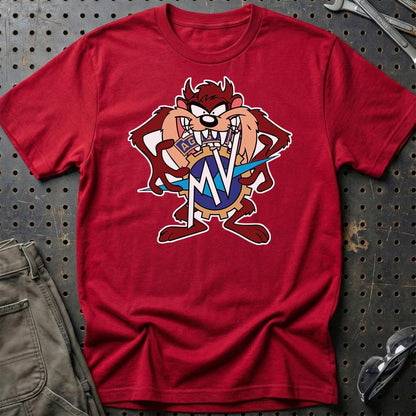 MV Agusta TAZ Unisex T-Shirt , Bomuld-Beklædning-MV Agusta-Rød-S-Garage Culture Shop- garage - man cave - merchandise
