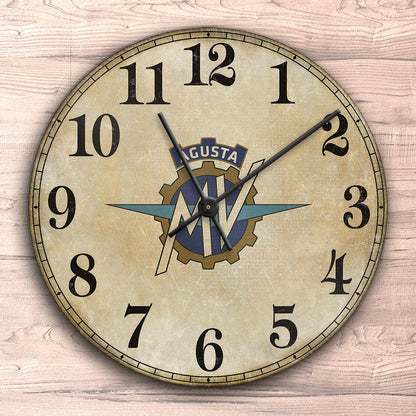 MV Agusta Vægur Rundt-Clock-MV Agusta-Garage Culture Shop- garage - man cave - merchandise