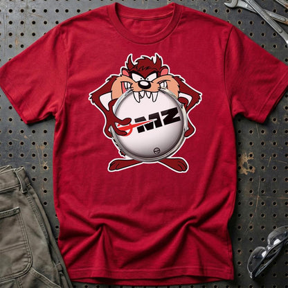 MZ Motorrad TAZ Unisex T-Shirt , Bomul-Beklædning-MZ-Rød-S-Garage Culture Shop- garage - man cave - merchandise