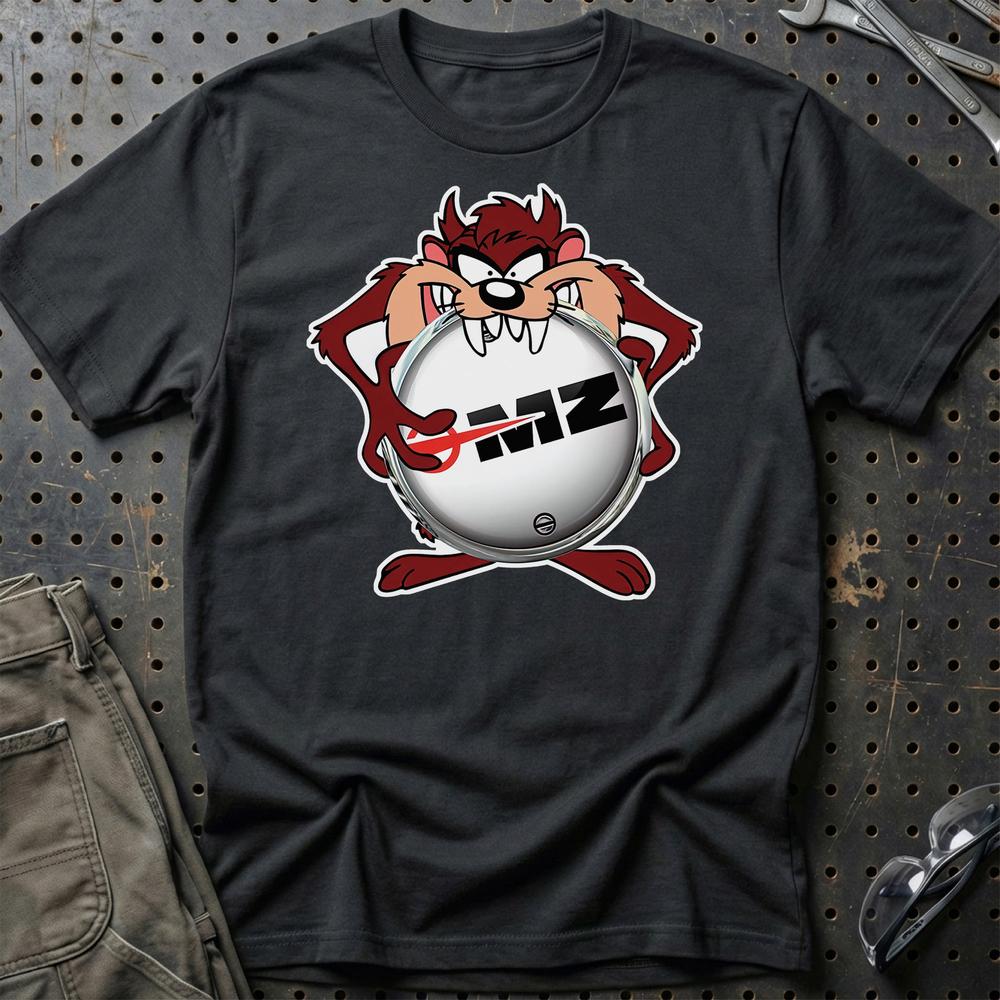 MZ Motorrad TAZ Unisex T-Shirt , Bomul-Beklædning-MZ-Sort-S-Garage Culture Shop- garage - man cave - merchandise