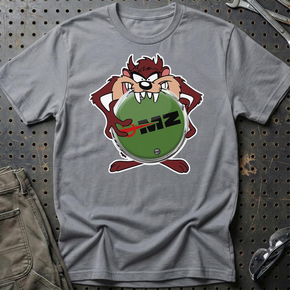 MZ TAZ T-Shirt-Beklædning-MZ-Grå Sport-S-Garage Culture Shop- garage - man cave - merchandise