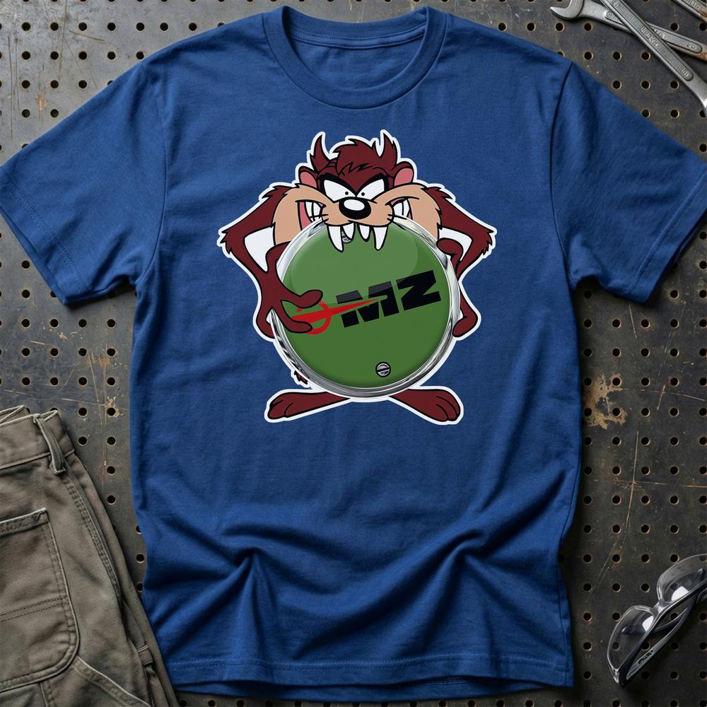 MZ TAZ T-Shirt-Beklædning-MZ-Blå Royal-S-Garage Culture Shop- garage - man cave - merchandise