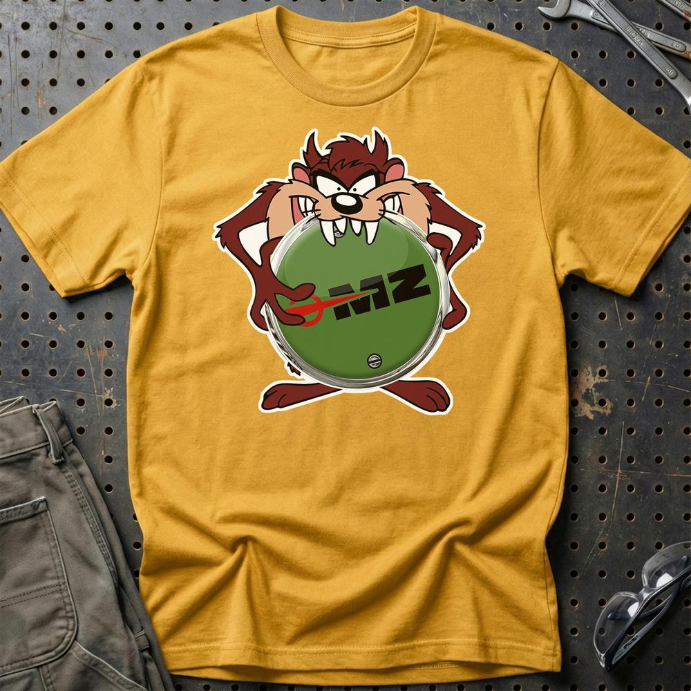 MZ TAZ T-Shirt-Beklædning-MZ-Guld-S-Garage Culture Shop- garage - man cave - merchandise