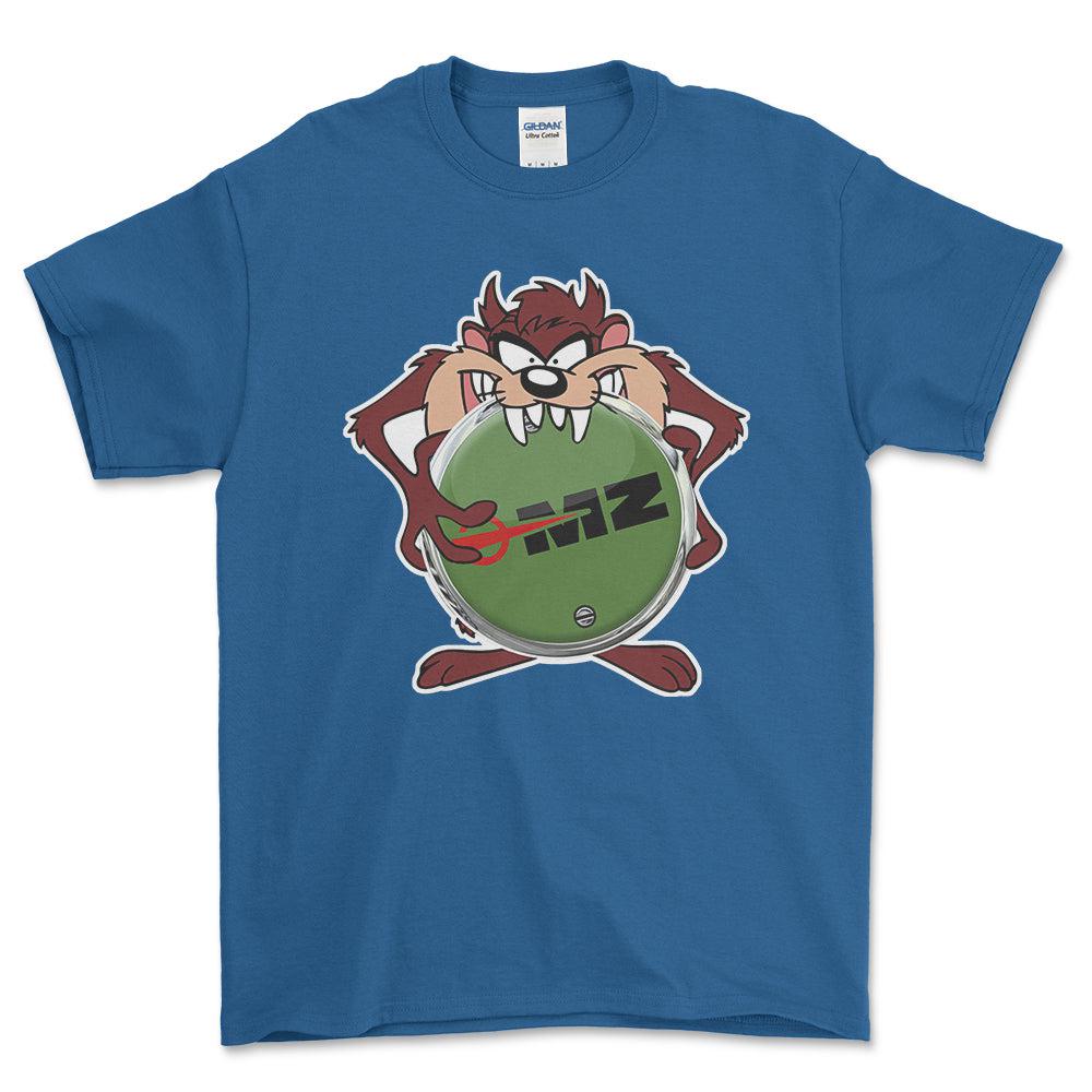 MZ TAZ Unisex T-Shirt , Bomuld-Beklædning-MZ-Blå Royal-S-Forside-Garage Culture Shop- garage - man cave - merchandise