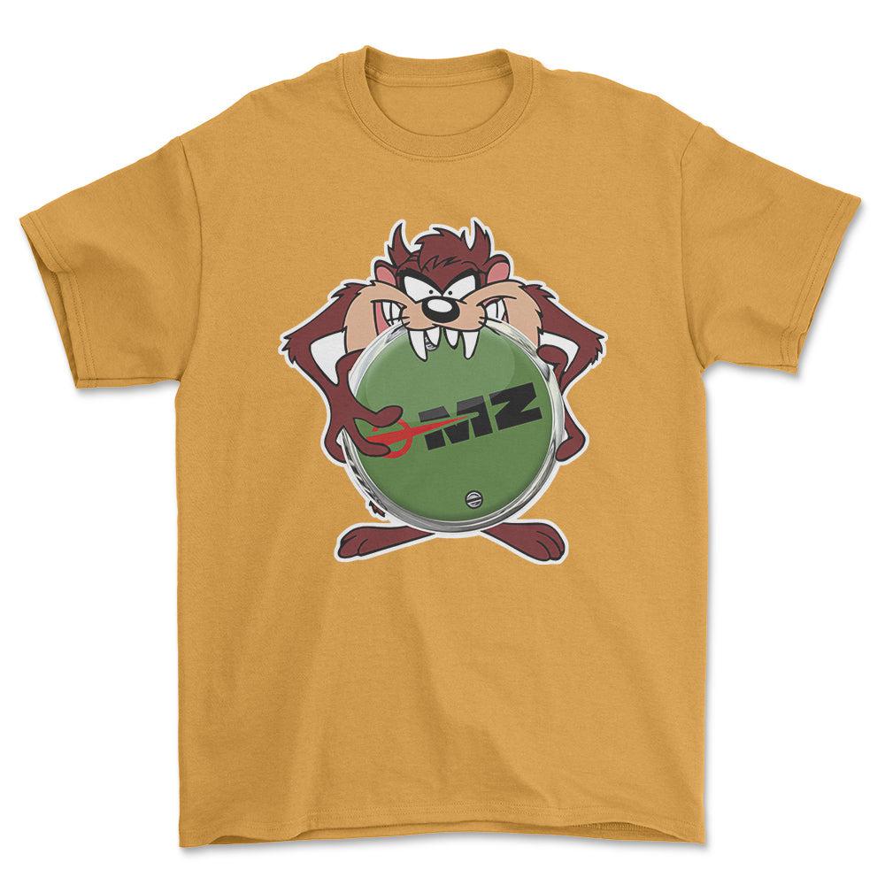 MZ TAZ Unisex T-Shirt , Bomuld-Beklædning-MZ-Guld-S-Forside-Garage Culture Shop- garage - man cave - merchandise