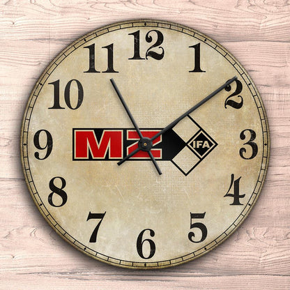 MZ Vægur Rundt-Clock-MZ-Garage Culture Shop- garage - man cave - merchandise