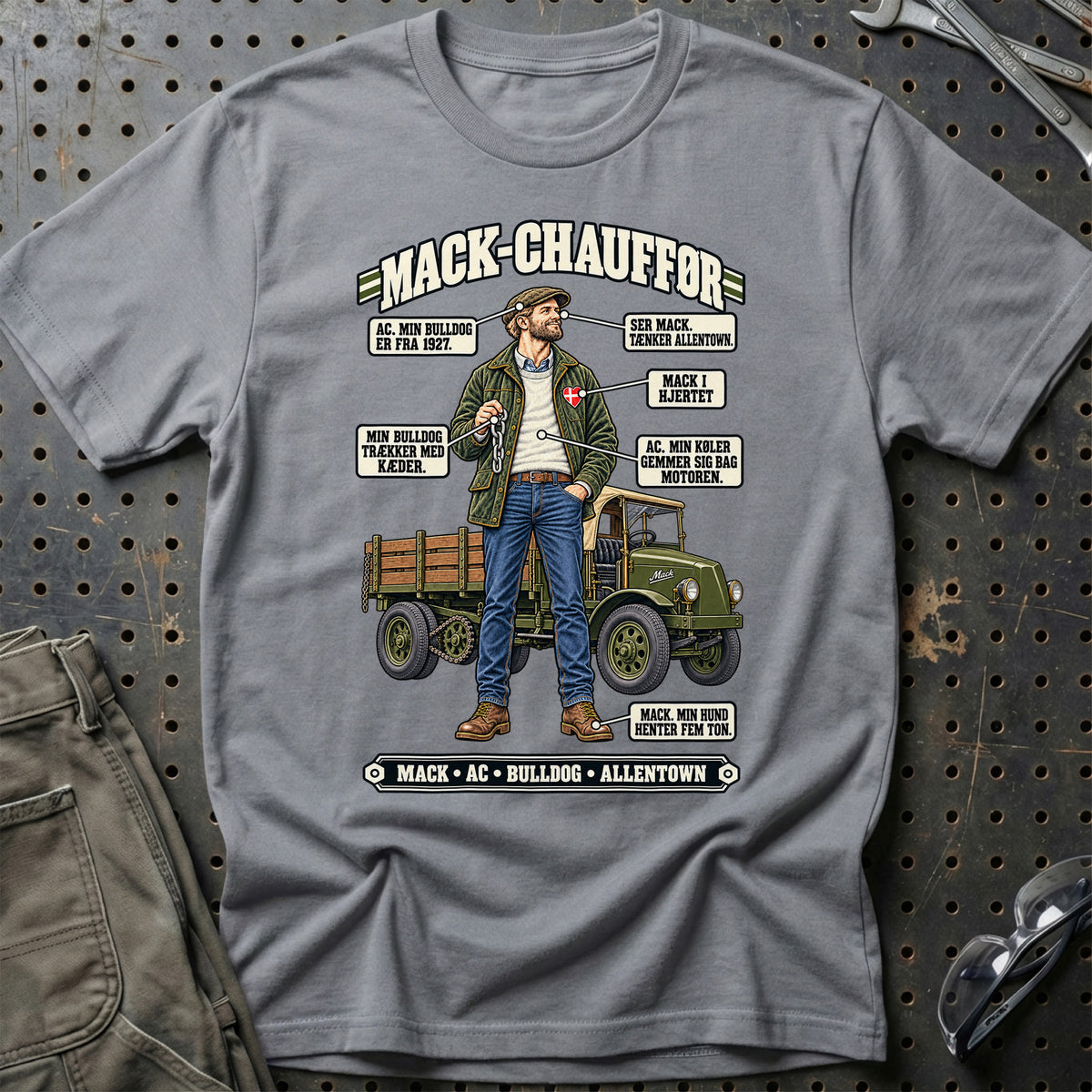 
Mack-Chauffør T-Shirt – Grå Sport