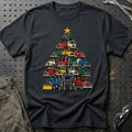 
Mack Juletræ Christmas Tree Unisex T-Shirt – Sort – print foran
