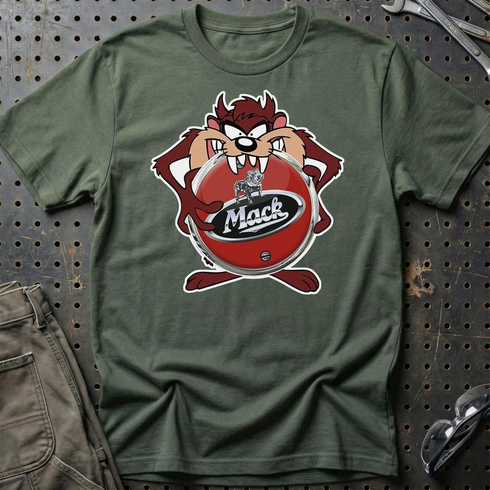 Mack TAZ T-Shirt-Beklædning-Mack-Grøn Militær-S-Garage Culture Shop- garage - man cave - merchandise