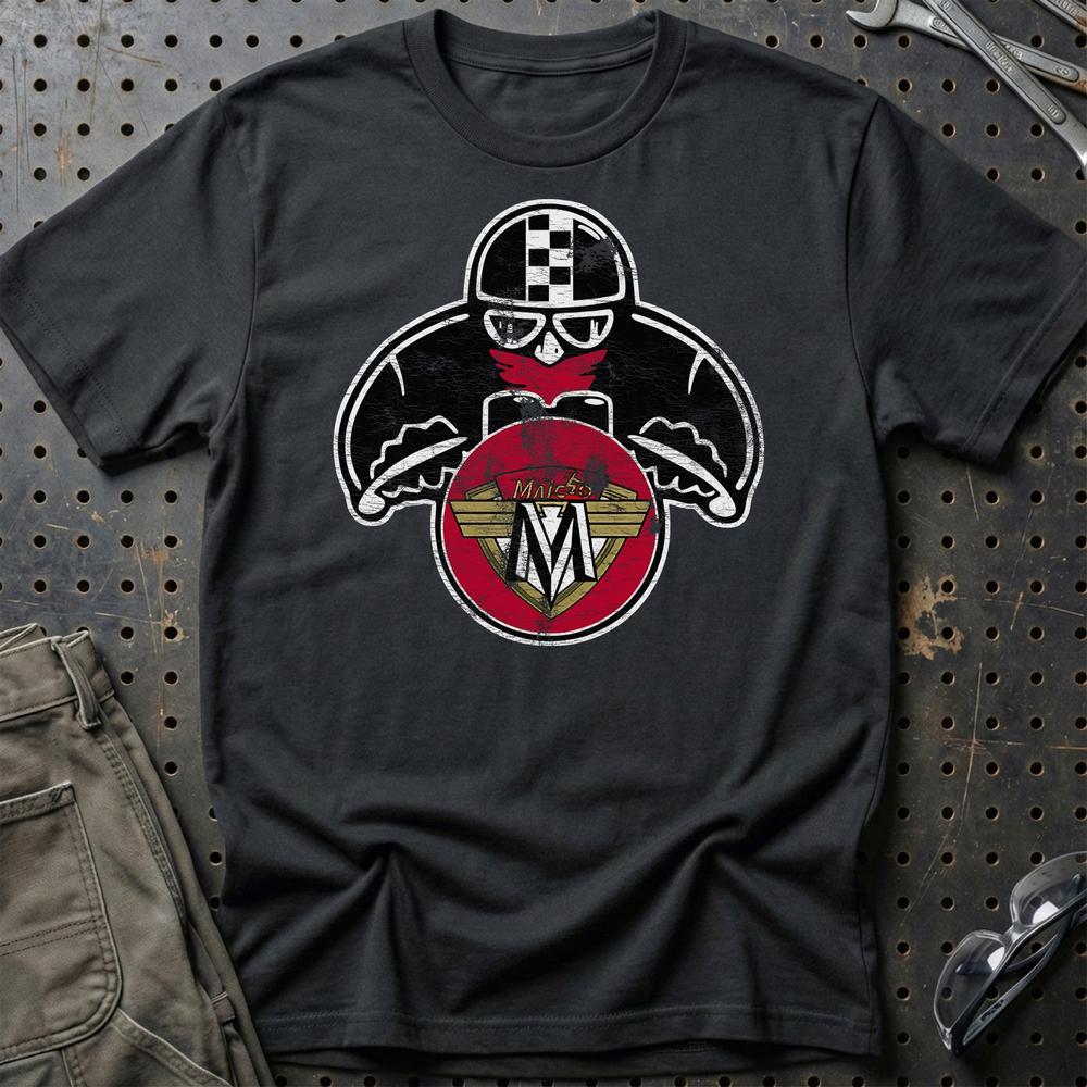 Maico Biker Vintage Style T-Shirt-Beklædning-Maico-Sort-S-Garage Culture Shop- garage - man cave - merchandise