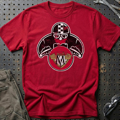 Maico Biker Vintage Style Unisex T-Shirt , Bomuld-Beklædning-Maico-Rød-S-Garage Culture Shop- garage - man cave - merchandise