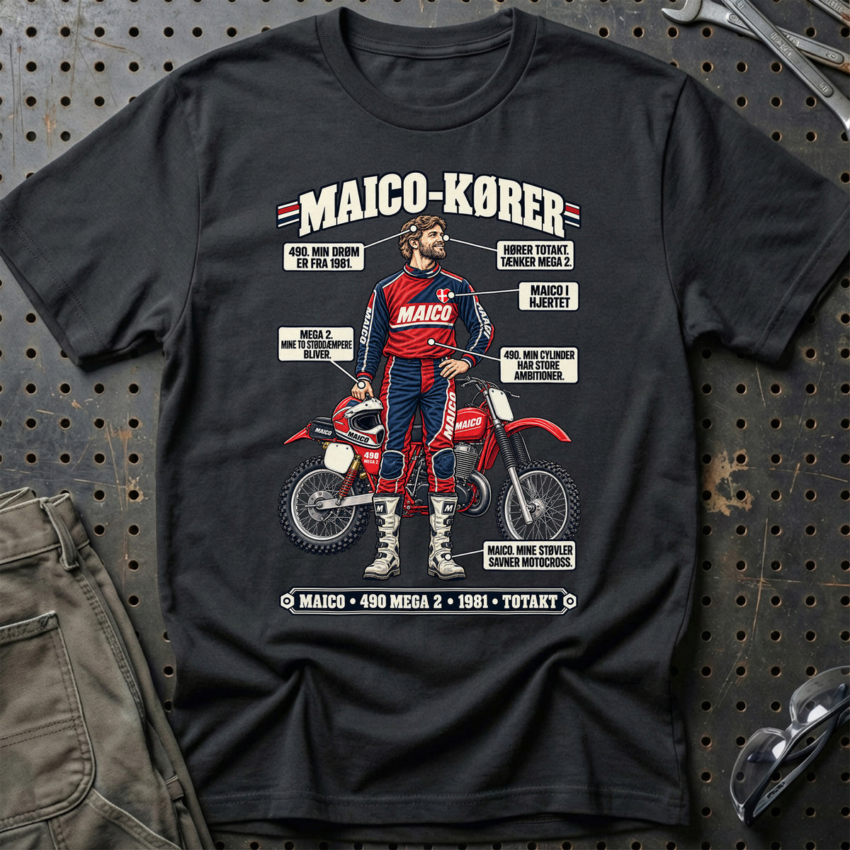 
Maico-Kører T-Shirt – Sort