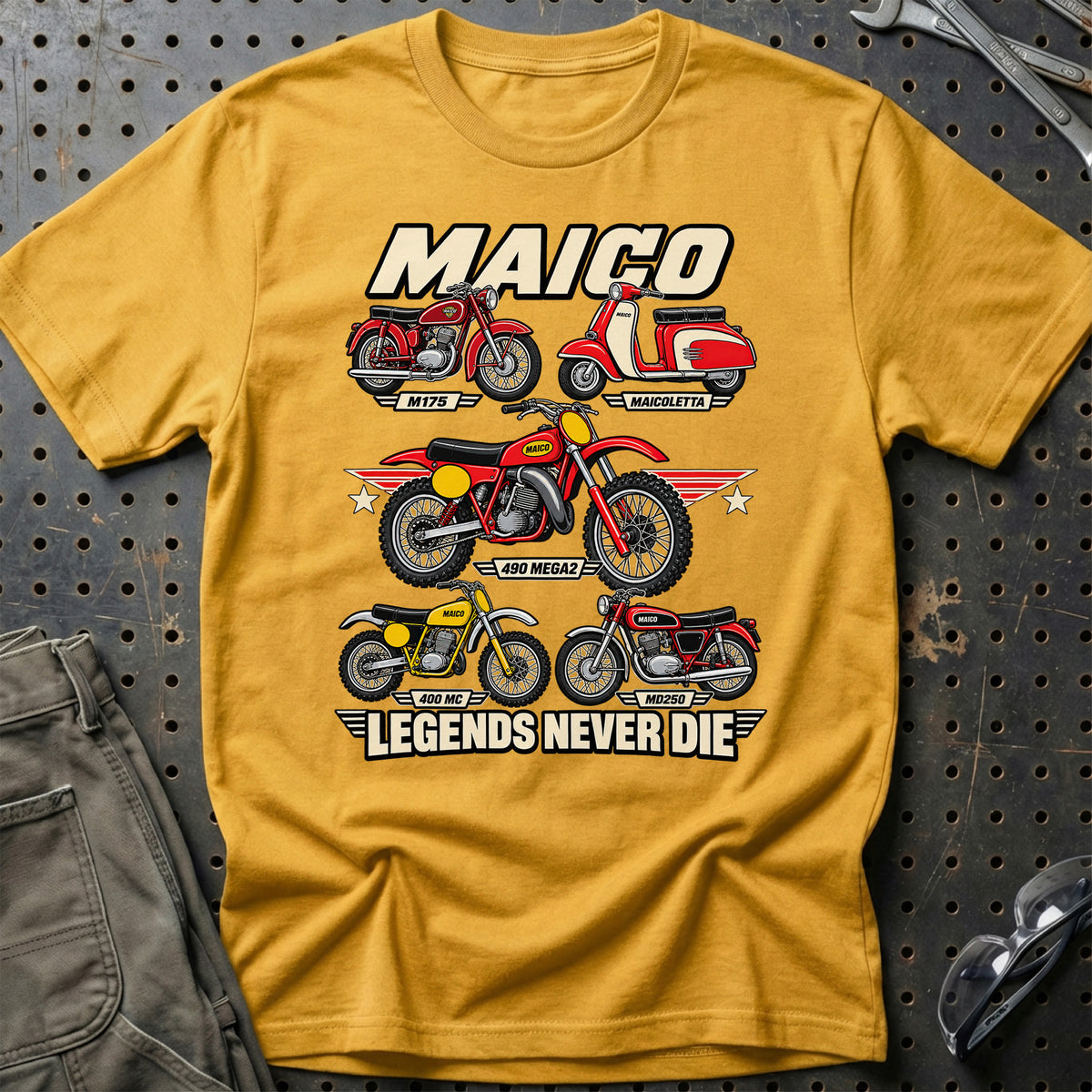 
Produktbillede af Maico Legends Never Die T-Shirt